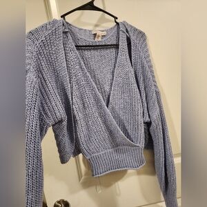 Sincerely Jules Light Blue V-Neck Sweater